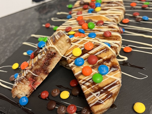 M&Ms Pancake Stack